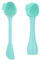 Silicone Manual Facial Cleansing Brush, All-in-One Makeup Cleanser, Exfoliating Brush, Nasal Rinse, Mask Applicator, Makeup Scraper, Great for Cleansing, Maintenance &, (Aqua)