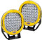 AUXTINGS 2 Stück 22,9 cm 225 W LED Pods Lichtleiste gelb rund 20200 lm wasserdicht Spot Beam LED Arbeitslicht Offroad Lichter Fahrlicht Kompatibel mit LKW SUV Traktor Boot