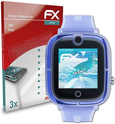 atFoliX Schutzfolie kompatibel mit JBC Pirat Folie, ultraklare und flexible FX Displayschutzfolie (3X)