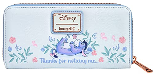 Loungefly Disney Eeyore Wallet Zip Around Clutch, Blue