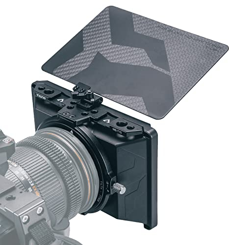 TILTA Mini Filterrahmen für spiegellose DSLR Kameras, 10,2 x 14,4 cm, Kamera Gegenlichtblende mit 67 mm/72 mm/77 mm/82 mm Objektivadapterring, 15 mm Stangenhalterung MB-T15