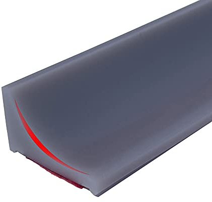 300CM Schwallschutzleiste Dusche Selbstklebend,duschtürdichtung Schwallschutz Duschwasserstop Wasserstopper Duschtür,dichtung dusche,Duschschwellen wasserdamm,Silikon Wassersperre Dusch boden(Grau)