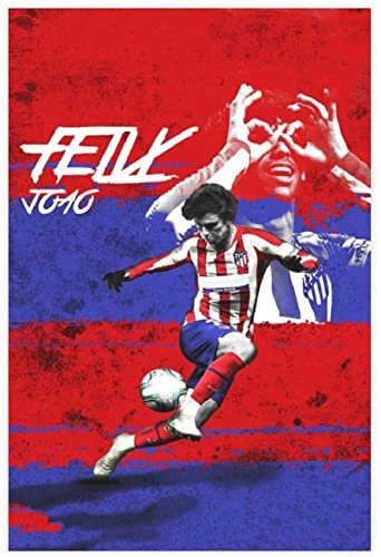 Puzzle für 500 Teile Fußball-Fußballer Joao Felix HD Sports Holz Puzzlespiel Erwachsenen und Kinder puzzle Poster 500 Piece 20.4x15inch(52x38cm) Kein Rahmen