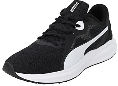 PUMA Unisex Twitch Runner Fresh Straßen-Laufschuh, Schwarz Schwarz Weiß, 46 EU