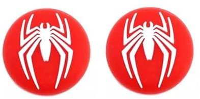 Spiderman Daumengriffe, für PS5 / PS4 / XBOX One X / S, Rot, 2 Stück