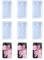 Weenkeey 6pcs rectangulaire porte - clés en silicone moule rectangulaire porte - clés charme Epoxy résine moule rectangulaire Tag résine moulage bricolage artisanat bijoux pendentif