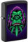 Zippo Sturmfeuerzeug - Cannabis Gorilla - Black Matte Finish, Black Light Effekt - Nachfüllbar - Wiederverwendbar - Windfest - Geschenkbox - Made in USA