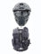PJ Taktischer Schneller Helm Und Airsoft Maske Schädel Vollmaske,Taktische Weste Outdoor Ultra-Light Atmungsaktive Trainingsweste Kit