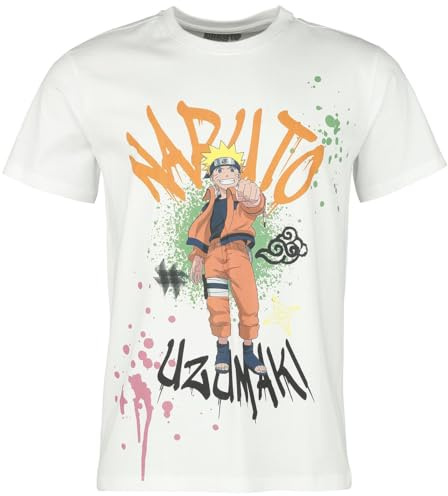 Naruto Uzumaki Männer T-Shirt weiß XL