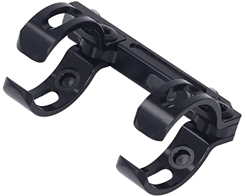 Support De Support De Bouilloire Pour Tige De Selle De Vélo, Adaptateur De Porte-bidon D'installation Auxiliaire En Alliage D'aluminium à Double Clip Avec 4 Paires De Tampons En Caoutchouc Tampons Pou