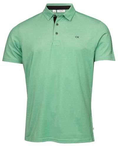 Calvin Klein Mens Uni Golf Polo Shirt - Green - M