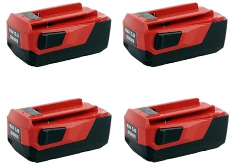 4 Paquets de Batterie de Remplacement 21,6 V 5 Ah. Les Outils sans Fil Compatible avec Hilti B22 18 V 21,6 V 22 V, Outils électriques, perceuses, marteaux.