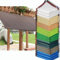 HQQMNY Auvent avec Oeillets, Filet de Protection Solaire, Filet d'ombrage à Taux d'ombrage de 90%, Filet d'ombrage résistant aux UV, Parasol de Jardin(Brun,3m x 4m)