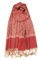 Achillea Pashmina-Schal im Vintage-Stil, Jacquard-Paisleymuster, zweifarbig, Rotes Kamel, 72L x 28W