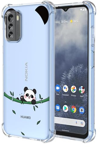 BORYA Hülle für Nokia G42 5G, Stoßfest Weiches Transparent Silikon TPU Bumper Handyhülle Ultra Dünn Seidig Hochwertiges Elegant Schutzhülle, E3463