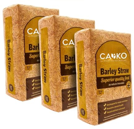 Caliko Barley Straw Bedding- 6kg Pk3 (EACH 2KG) | Luxurious Softness for Your Beloved Pets | Experience Gentle and Cozy Comfort for Rabbits, Tortoises, and More with Our Premium Barley Straw Bedding.