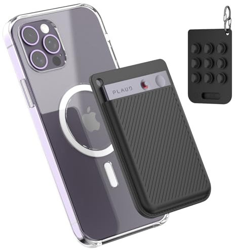 Recorder Saugnapf Hülle für PLAUD Note, MOWYEOK Tragbarer Silikon Saugnapfhalter,kompatibel mit PLAUD Note AI Recorder, mit Schlüsselanhänger (Schwarz)