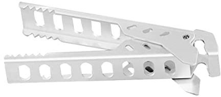PRETYZOOM 2 Stk Topflappen Campingzubehör küchenhelfee grill bestecke Mason Outdoor-Zubehör eine Armatur tragbare Grillplatte Kochgeschirrhalter Küchenwerkzeug Aluminiumlegierung Silver