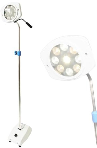 DYUNCZ Mobile Chirurgische Untersuchungslampe, Led -untersuchungslampe, Mobile Haustierlampe, Schattenlose Lampe, Höhe und Helligkeit Einstellbar, for Gynäkologie, Ambulanzen