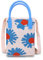 AfitLulu Handytasche Zum Umhängen Damen Gestrickt Handtasche Damen, Handy Umhängetasche Damen Exquisites Blumenmuster Crossbody Bag Damen Umhängetasche Damen mit Schulterriemen und Griffen (Rosa)