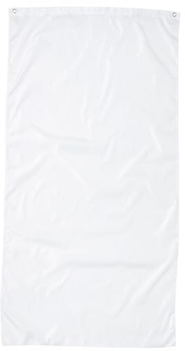 TINEASUR Weiße Diy Flagge Aus Strapazierfähigem Polyester Leicht Und Portabel Für Veranstaltungs Sportdekor Zum Bemalen Und Personalisieren