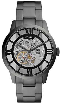 Fossil Herrenuhr, Townsman Automatik Edelstahl Uhr für Männer