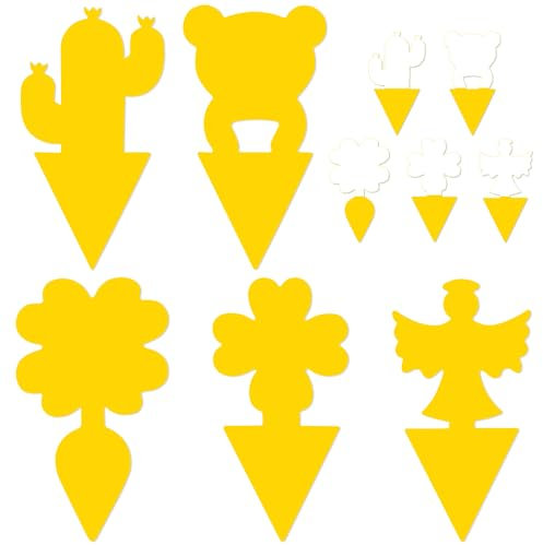 50 Pièces Barrage aux Insectes & Pièges Collants – Lutte Efficace Contre Les Mouches de Terreau avec Nématodes Mouches Terreau pour Plantes d'Intérieur, Jardin & Protection des Plantes