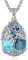 EUDORA Harmony Ball Collier Arbre de Vie en Turquoise pour Femmes Cuivre Argenté, Pendentif Arbre de la Déesse Mère en Cristal Bijou pour le Yoga et la Méditation Cadeau pour Mère Épouses, 20+2