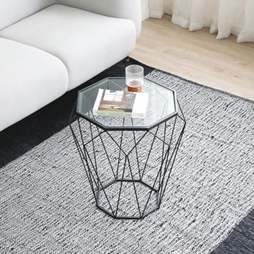 Mesa de Centro, Mesa de té, mesas nórdicas, mesita de Noche, Mesa de Centro de Cristal, Mesa de sofá de Hierro para Sala de Estar, balcón, Dormitorio, Mesa de Centro, mesas