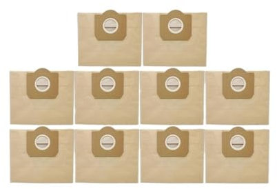 Bolsa de repuesto for aspiradora Karcher MV3, WD3, WD3200, WD3300, A2204, A2656, WD3.500P, SE4001 y SE4002. Filtro HEPA.(10PCS)