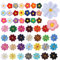 50Pcs Flower Iron on Patches for Clothing, Daisy Sunflower Applique Patch, Iron on Flowers, Flower Embroidered Patch, Embroidery Patches Badge Stickers for Jeans Clothes Hat Jacket Shoes Backpack