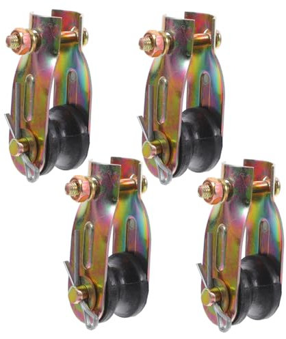 Warmhm 4pcs Ceiling Fan Pulley Roller Hanging Wheel for Fan Replacement Spare Parts Pulley Accessories