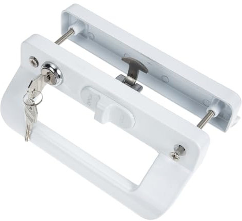 Gadpiparty 1juego Cerradura De Puerta Corredera De Aluminio Manija Pestillo Para Puerta De Vidrio Instalación y Diseño Moderno Para De Patio y Exteriores