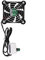 Ventilateur USB 5 V silencieux pour routeurs et consoles de jeux avec fonction vitesse réglable (ventilateur de 8 cm)