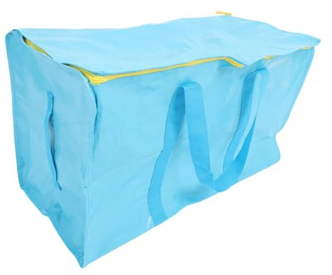 Holibanna Robuster Heusack für Pferde und Ziegen Tragbare Heu Aufbewahrungstasche aus PE Gewebe mit Griffen für Bauernhof Große Kapazität Frischhaltend für Tierfutter