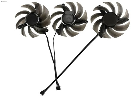 WZQYGUC 82MM TH8015S2H-PCC02,GPU Graphics Grafikkarte Fans Für Emtek für Emtekinc RTX 3070 Ti Black Edition D6X 8GB,VGA(Triple TH8015S2H Fan)