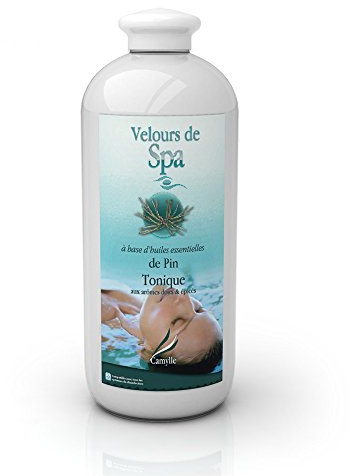 Camylle - Velours de Spa Pin - Fragrance à base d'Huiles Essentielles 100% Pures et Naturelles pour Spa - Tonique aux arômes frais et épicés - 1000ml