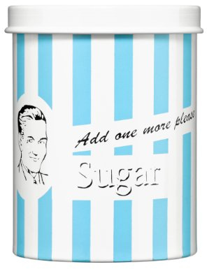 Premier Housewares Candy Stripe Sugar Canister - Blue