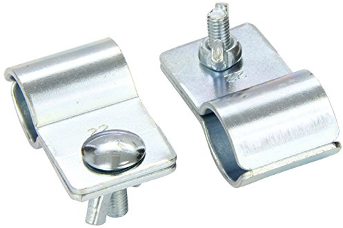W4 Butterfly Pole-End Clamps (Pack of 2) - Silver , 21-23mm