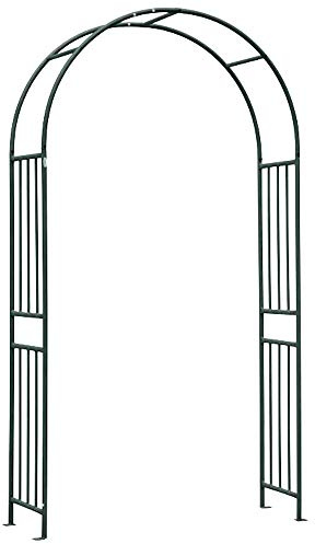 Verdemax 3447 - Arco da Giardino in Ferro, 120 x 40 x 219 cm, Colore: Antracite