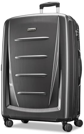 Samsonite Winfield 2 Hardside Gepäck mit Spinner Rollen, Dunkelgrau, Checked-Large 28-Inch, Winfield 2 Hartschalengepäck mit Spinnrollen