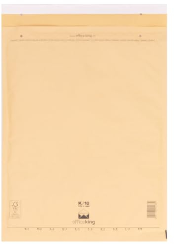 1000 x Luftpolstertaschen braun Gr. K/10 (370x480 mm) DIN A3+ C3 - Marken-Qualität von OfficeKing®