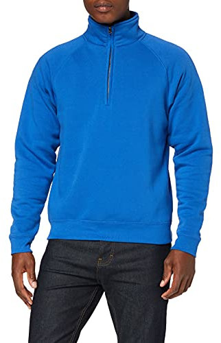Fruit Of The Loom Herren Premium 70/30 Sweatshirt mit Reißverschluss am Kragen (2XL) (Königsblau)