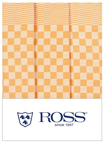 Ross 3er Pack Baumwoll-Geschirrtücher Gebild gelb 45x65 cm