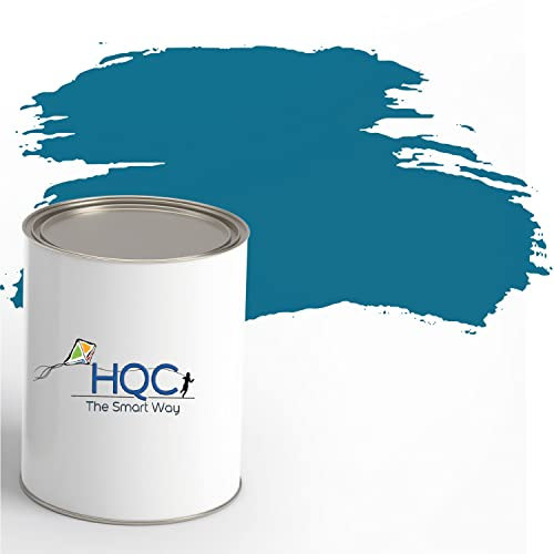 HQC Fence and Garden Paint | Furniture, Shed, Wood, Outdoor Paint | Garden Fence | Quick-Drying | 1L Marina Blue