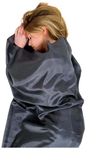 Lifeventure Lifemarque Lifemarque Unisex – Erwachsene Silk Liner Schlafsack, Grey, One Size Lifemarque Lifemarque Unisex – Erwachsene Silk Liner Schlafsack, Grey, One Size