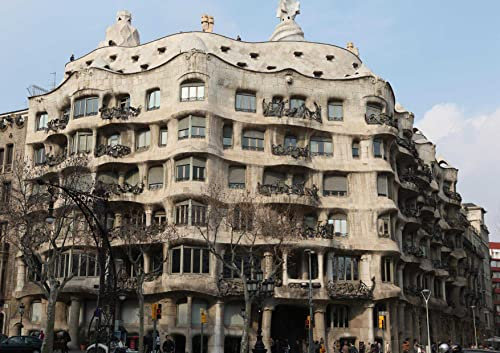 HANSEPUZZLE 17516 - Gaudi-Haus Puzzle 130 Teile | Gebäude Puzzle mit hochwertiger Puzzle Aufbewahrung: Kartonbox und wiederverschließbarem Beutel | Puzzle-Maße: 28,7 x 20 cm