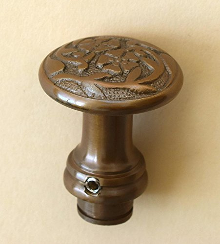 Graf von Gerlitzen Alter Antik Style Messing Tür Griff Türgriffe Knopf Knauf Drehknopf Kindersicherung Jugendstil B6SQ-A