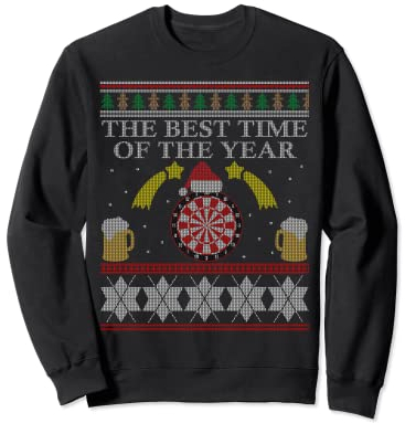 Lustiges Darts Kostüm Ugly Christmas Sweater Dart Sweatshirt