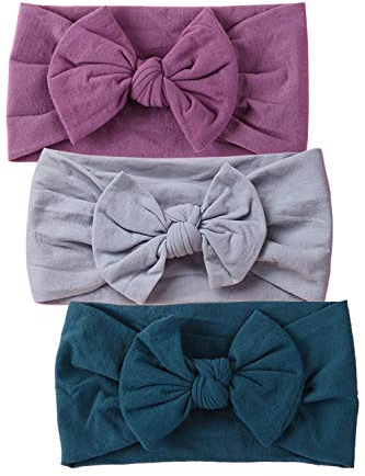 Hocaies Baby Haarband,Haarband Baby Stirnbänder Baby Mädchen Baby Stirnband mädchen haarbänder Baby Stirnband (3 Pcs A)